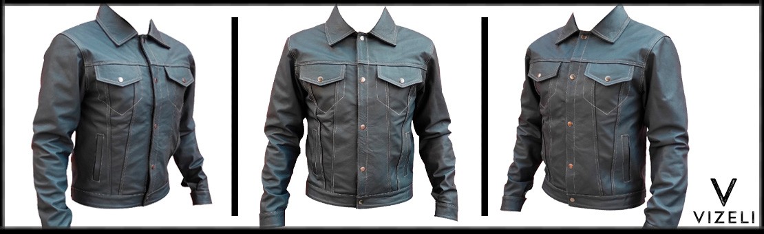 CHAMARRA TRUCKER AZUL